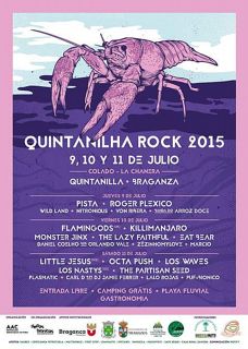 Cartel actuaciones festival Quintanilha rock 2015