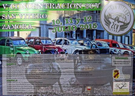 Cartel acividades concentración 2cv