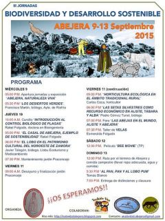 CARTEL III JORNADAS BIODIVERSIDAD Y DESARROLLO SOSTENIBLE