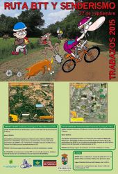 CARTEL RUTA BTT Y SENDERISMO TRABAZOS